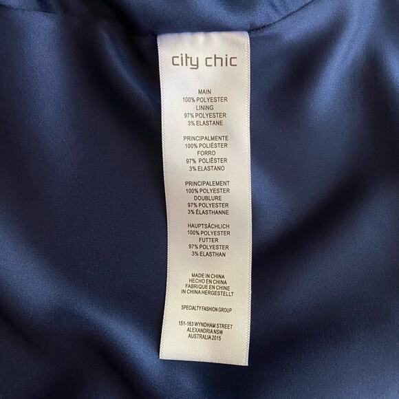 CIty Chic Hidden Treasure Maxi Dress in Navy, Size 14 - Picture 10 of 12